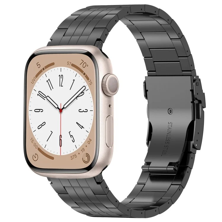 Armor 5-bead Titanium Watch Band, For Apple Watch Series 8 41mm, For Apple Watch Series 8 45mm, For Apple Watch SE 2022 40mm, For Apple Watch SE 2022 44mm, For Apple Watch Series 7 41mm...