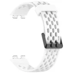 Hole Style Dual Black Buckle Silicone Watch Band - Image 9