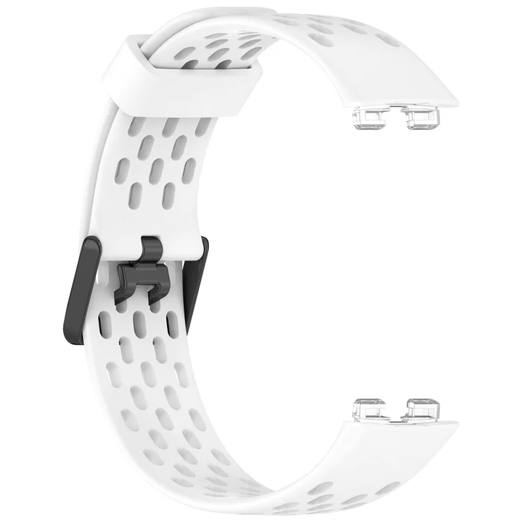 EDA006504501A_3.webp Hole Style Dual Black Buckle Silicone Watch Band - Image 10