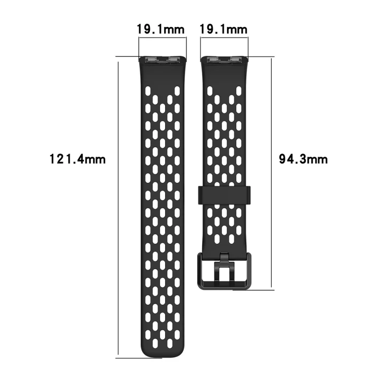 EDA0065045_B2.webp Hole Style Dual Black Buckle Silicone Watch Band - Image 3