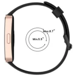 Hole Style Dual Black Buckle Silicone Watch Band - Image 4