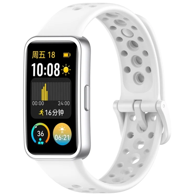 EDA006504901A.webp Round Hole Nail Button Silicone Watch Band - Image 1