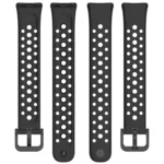 Round Hole Nail Button Silicone Watch Band - Image 5