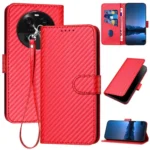 YX0070 Carbon Fiber Buckle Leather Phone Case with Lanyard, For OPPO Find X6, For OPPO A1 Pro / Reno8 T 5G Global