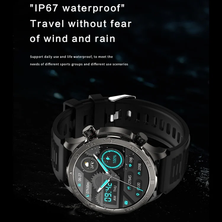 EDA0065098_B3.webp DK67 1.53 inch IP67 BT 5.0 Fitness Sport Smart Watch, Support Bluetooth Call / Sleep / Blood Oxygen / Heart Rate / Blood Pressure Health Monitor - Image 4