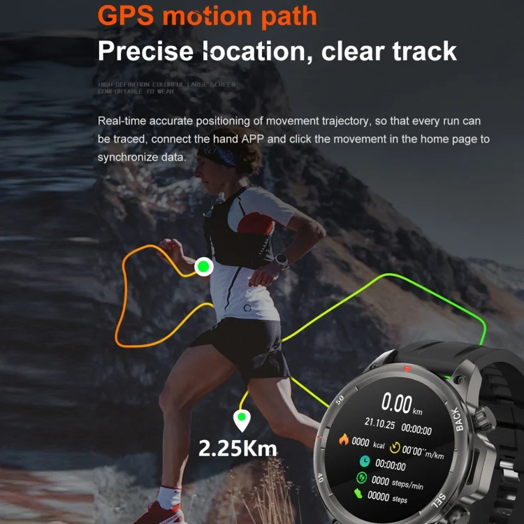 EDA0065101_B2.webp DK68 1.53 inch IP67 BT 5.0 Fitness Sport Smart Watch, Support LED Flashlight / Bluetooth Call / Sleep / Blood Oxygen / Heart Rate / Blood Pressure Health Monitor - Image 3