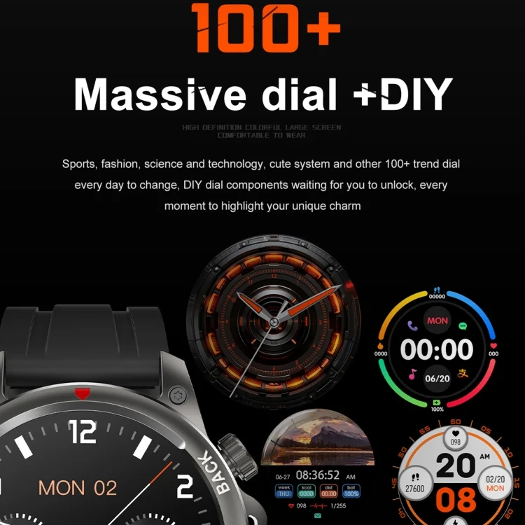 EDA0065101_B6.webp DK68 1.53 inch IP67 BT 5.0 Fitness Sport Smart Watch, Support LED Flashlight / Bluetooth Call / Sleep / Blood Oxygen / Heart Rate / Blood Pressure Health Monitor - Image 7