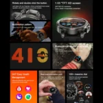 DK68 1.53 inch IP67 BT 5.0 Fitness Sport Smart Watch, Support LED Flashlight / Bluetooth Call / Sleep / Blood Oxygen / Heart Rate / Blood Pressure Health Monitor - Image 9