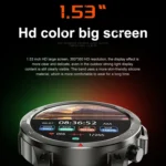 DK68 1.53 inch IP67 BT 5.0 Fitness Sport Smart Watch, Support LED Flashlight / Bluetooth Call / Sleep / Blood Oxygen / Heart Rate / Blood Pressure Health Monitor - Image 8