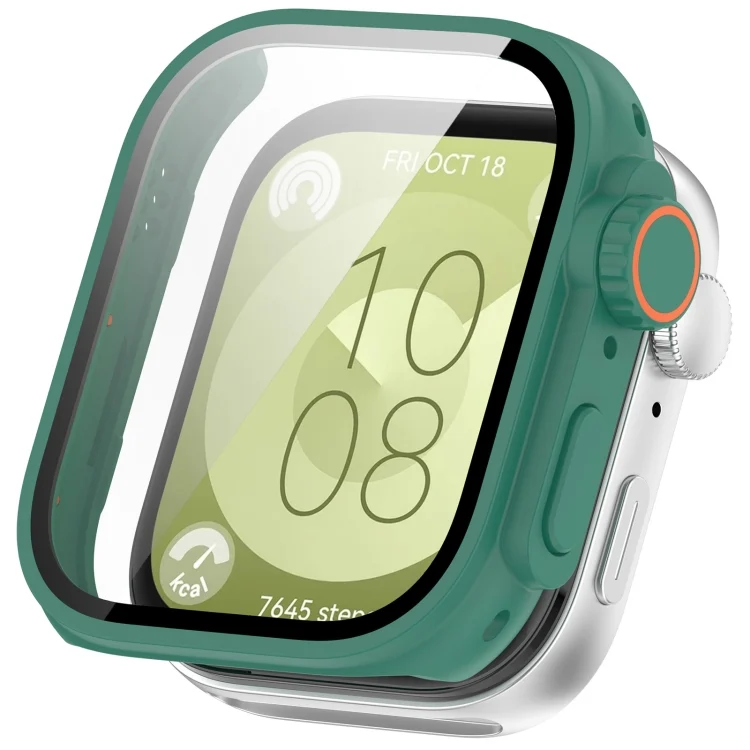 PC + Tempered Glass Film Full Coverage Watch Protective Case