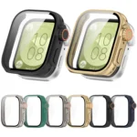 PC + Tempered Glass Film Full Coverage Watch Protective Case - Image 2