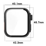 PC + Tempered Glass Film Full Coverage Watch Protective Case - Image 3