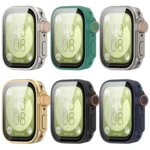 PC + Tempered Glass Film Full Coverage Watch Protective Case - Image 4