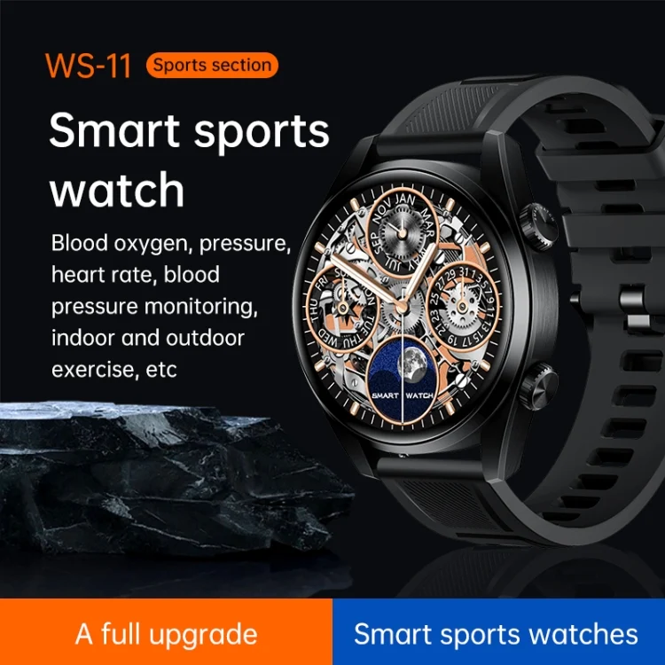 EDA0065174_B1.webp WS-11 1.43 inch IP67 Sport Smart Watch, Support Bluetooth Call / Sleep / Blood Oxygen / Heart Rate / Blood Pressure Health Monitor - Image 2