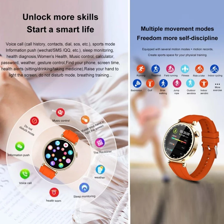 EDA0065190_B8.webp WS520 1.28 inch IP67 Sport Smart Watch, Support Bluetooth Call / Sleep / Blood Oxygen / Heart Rate / Blood Pressure Health Monitor - Image 9