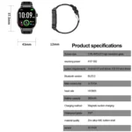 G40S 2.06 inch IP67 BT5.2 Sport Smart Watch, Support Bluetooth Call / Sleep / Blood Oxygen / Heart Rate / Blood Pressure Health Monitor - Image 13