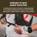 G40S 2.06 inch IP67 BT5.2 Sport Smart Watch, Support Bluetooth Call / Sleep / Blood Oxygen / Heart Rate / Blood Pressure Health Monitor - Image 8