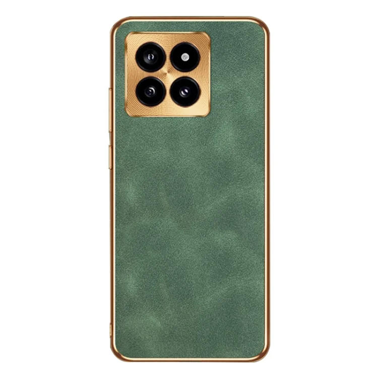 Electroplating Lambskin Leather Phone Case, For Xiaomi 14 Pro, For Xiaomi 14, For Xiaomi Redmi K60 Ultra, For Xiaomi Redmi K70 Pro, For Xiaomi Redmi K70