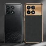 Electroplating Lambskin Leather Phone Case, For Xiaomi 14 Pro, For Xiaomi 14, For Xiaomi Redmi K60 Ultra, For Xiaomi Redmi K70 Pro, For Xiaomi Redmi K70 - Image 2