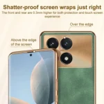 Electroplating Lambskin Leather Phone Case, For Xiaomi 14 Pro, For Xiaomi 14, For Xiaomi Redmi K60 Ultra, For Xiaomi Redmi K70 Pro, For Xiaomi Redmi K70 - Image 6