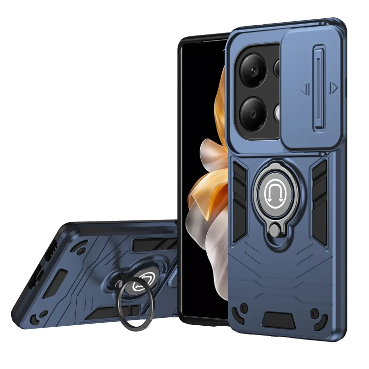 Camshield Ring Holder Phone Case, For Xiaomi Redmi Note 13 Pro 4G, For Xiaomi Redmi Note 13 4G, For Xiaomi Redmi 13C 5G / 4G, For Xiaomi 14, For Xiaomi Redmi Note 13 5G...