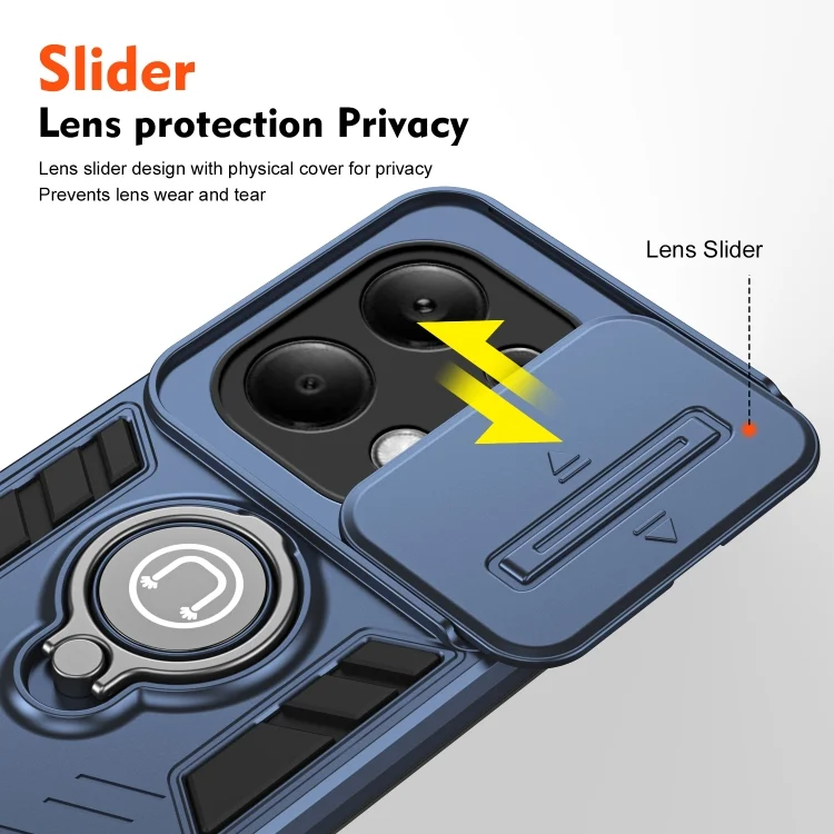 EDA006534713A_2.webp Camshield Ring Holder Phone Case, For Xiaomi Redmi Note 13 Pro 4G, For Xiaomi Redmi Note 13 4G, For Xiaomi Redmi 13C 5G / 4G, For Xiaomi 14, For Xiaomi Redmi Note 13 5G... - Image 3