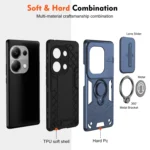 Camshield Ring Holder Phone Case, For Xiaomi Redmi Note 13 Pro 4G, For Xiaomi Redmi Note 13 4G, For Xiaomi Redmi 13C 5G / 4G, For Xiaomi 14, For Xiaomi Redmi Note 13 5G... - Image 6