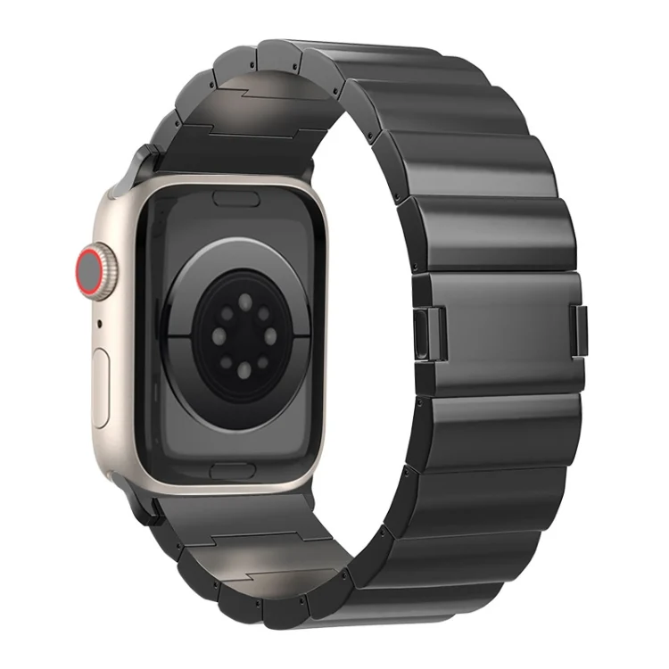 One-Bead Magnetic Buckle Titanium Metal Watch Band, For Apple Watch Series 4 44mm, For Apple Watch Series 4 40mm, For Apple Watch Series 3 38mm, For Apple Watch Series 3 42mm...