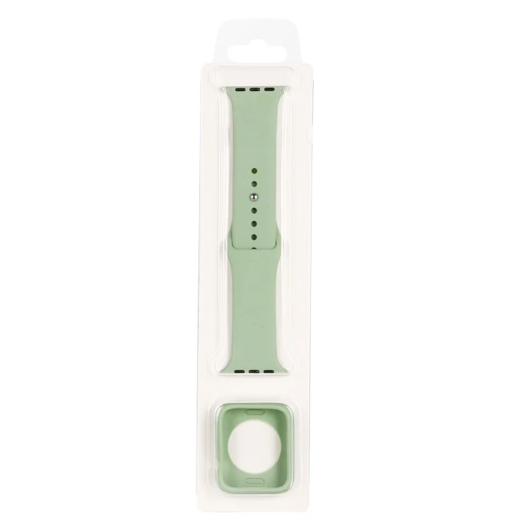 Silicone Watch Band + Watch Protective Case Set