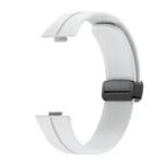 Magnetic Folding Black Buckle Silicone Watch Band - Image 4