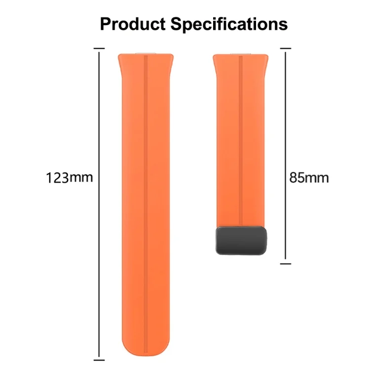 EDA0065652_B2.webp Magnetic Folding Black Buckle Silicone Watch Band - Image 3