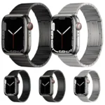 PG60 Single Bead Bamboo Joint Titanium Metal Watch Band, For Apple Watch Series 10 46mm, For Apple Watch Series 10 42mm, For Apple Watch SE 2023 44mm, For Apple Watch SE 2023 40mm... - Image 2