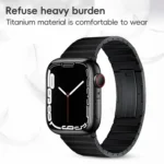 PG60 Single Bead Bamboo Joint Titanium Metal Watch Band, For Apple Watch Series 10 46mm, For Apple Watch Series 10 42mm, For Apple Watch SE 2023 44mm, For Apple Watch SE 2023 40mm... - Image 3