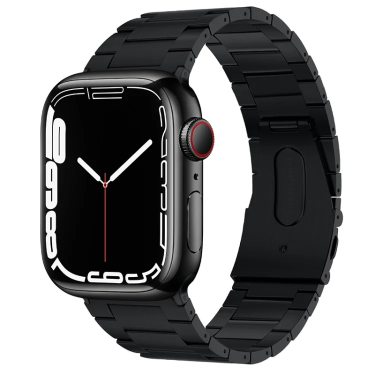 PG63 Three-Bead Protrusion Titanium Metal Watch Band, For Apple Watch Series 9 41mm, For Apple Watch Ultra 49mm, For Apple Watch Series 8 41mm, For Apple Watch Series 8 45mm...