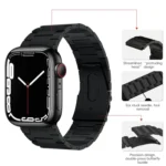 PG63 Three-Bead Protrusion Titanium Metal Watch Band, For Apple Watch Series 7 41mm, For Apple Watch Series 7 45mm, For Apple Watch SE 40mm, For Apple Watch SE 44mm, For Apple Watch Series 6 40mm... - Image 5