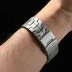 Dual Safety Buckle Turtle Buckle Stainless Steel Watch Band - Image 8