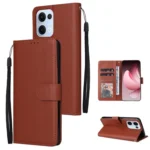 3-Card Slots Multifunctional Leather Phone Case, For OPPO Reno13 5G Global, For OPPO Reno13 F 4G / 5G, For OPPO Find X8, For OPPO A3 4G / 5G Global