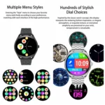 MT55 1.43 inch AMOLED HD Screen Ultra-thin Smart Call Health Watch, Silicone Strap - Image 4