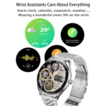 MT55 1.43 inch AMOLED HD Screen Ultra-thin Smart Call Health Watch, Silicone Strap - Image 10