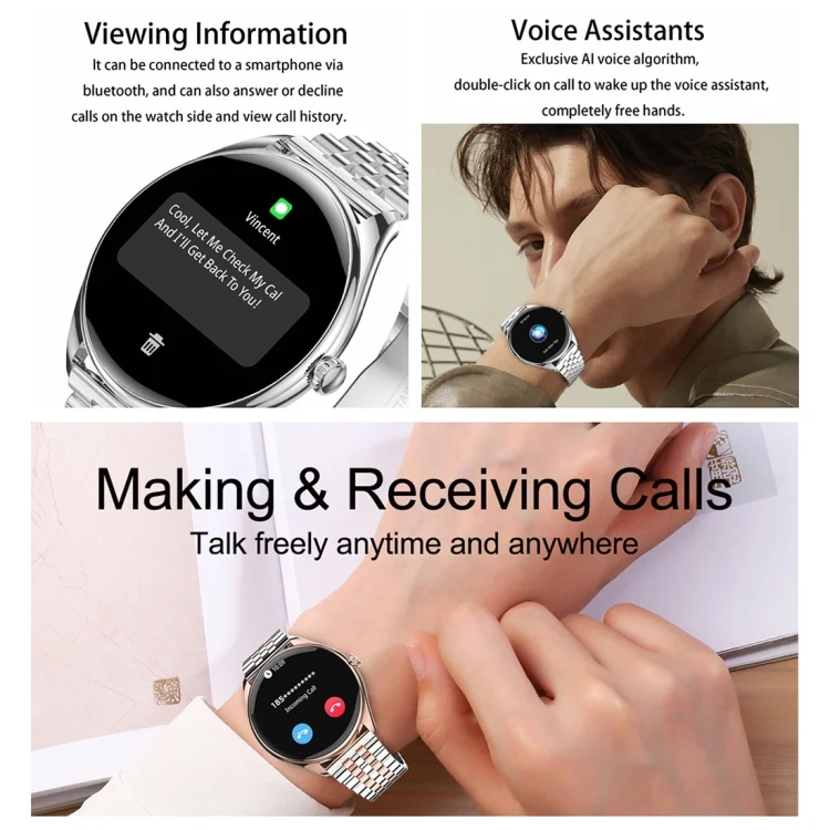 EDA0065826_B2.webp MT55 1.43 inch AMOLED HD Screen Ultra-thin Smart Call Health Watch, Leather Strap - Image 3
