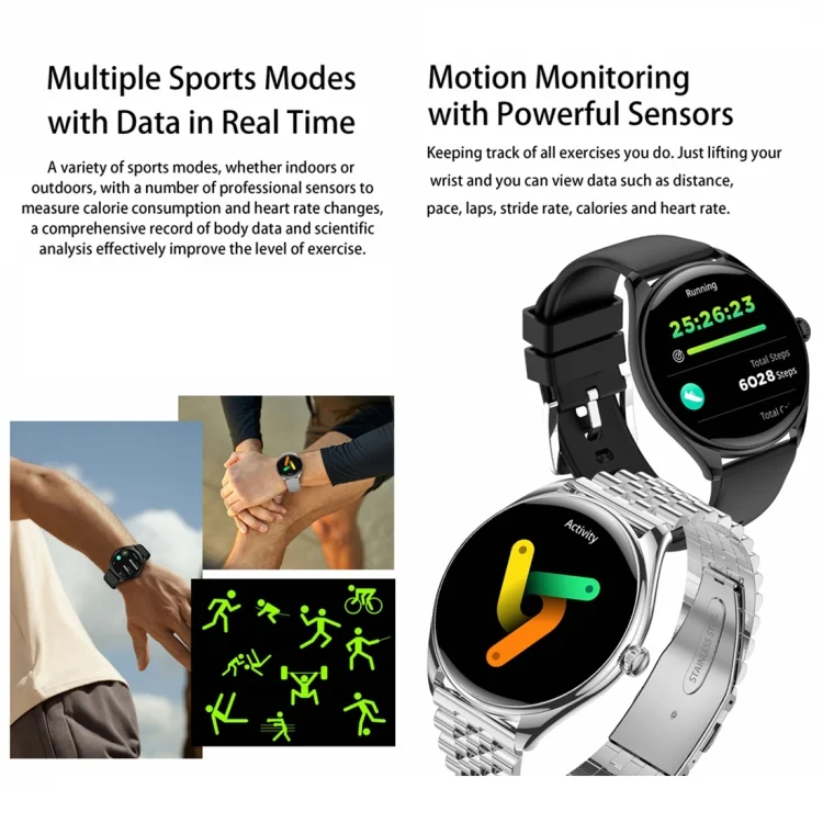 EDA0065826_B4.webp MT55 1.43 inch AMOLED HD Screen Ultra-thin Smart Call Health Watch, Leather Strap - Image 5
