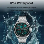 MT55 1.43 inch AMOLED HD Screen Ultra-thin Smart Call Health Watch, Leather Strap - Image 6