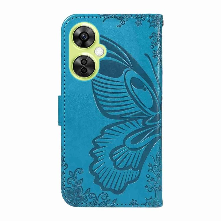 EDA006583407A_2.webp Swallowtail Butterfly Embossed Leather Phone Case, For OnePlus Nord CE 3 Lite, For OnePlus 11 5G, For OnePlus 10T / Ace Pro 5G - Image 3