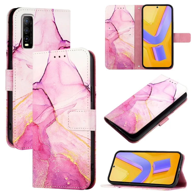 EDA006586127A.webp PT003 Marble Pattern Flip Leather Phone Case, For vivo Y70s, For vivo Y30 4G Global, For vivo Y19 / U3 / Y5s / Z5i / U20, For vivo Y27 4G Global - Image 1