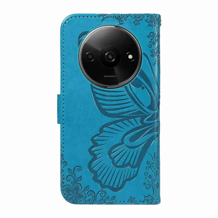 EDA006586440A_2.webp Swallowtail Butterfly Embossed Leather Phone Case, For Xiaomi Redmi A3, For Xiaomi Redmi Note 13 4G, For Xiaomi Redmi K70E - Image 3
