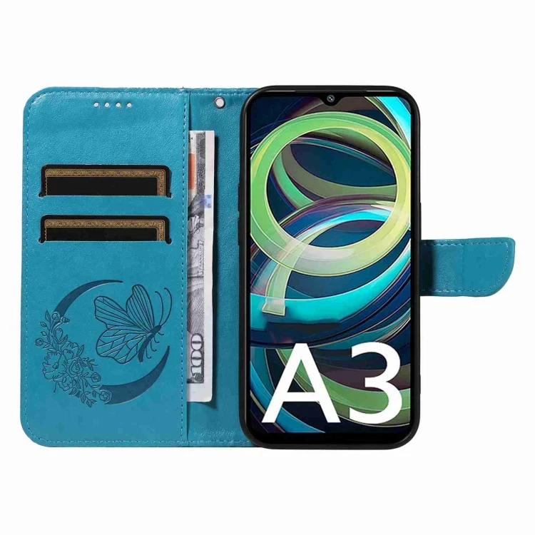 EDA006586440A_3.webp Swallowtail Butterfly Embossed Leather Phone Case, For Xiaomi Redmi A3, For Xiaomi Redmi Note 13 4G, For Xiaomi Redmi K70E - Image 4