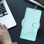 Cat Rat Embossed Pattern RFID PU Phone Case with Wrist Strap, For Xiaomi POCO M6 5G Global, For Xiaomi Redmi Note 13 4G Global, For Xiaomi Redmi K70E - Image 8