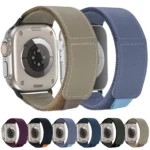 Loop Woven Nylon Watch Band, For Apple Watch SE 2023 44mm, For Apple Watch SE 2023 40mm, For Apple Watch Ultra 2 49mm - Image 2