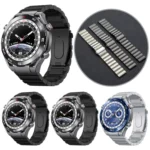 Three Plants Flat Buckle Titanium Alloy Watch Band - Image 2