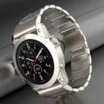 22mm Three-Bead Magnetic Buckle Metal Quick Release Watch Band - Image 6